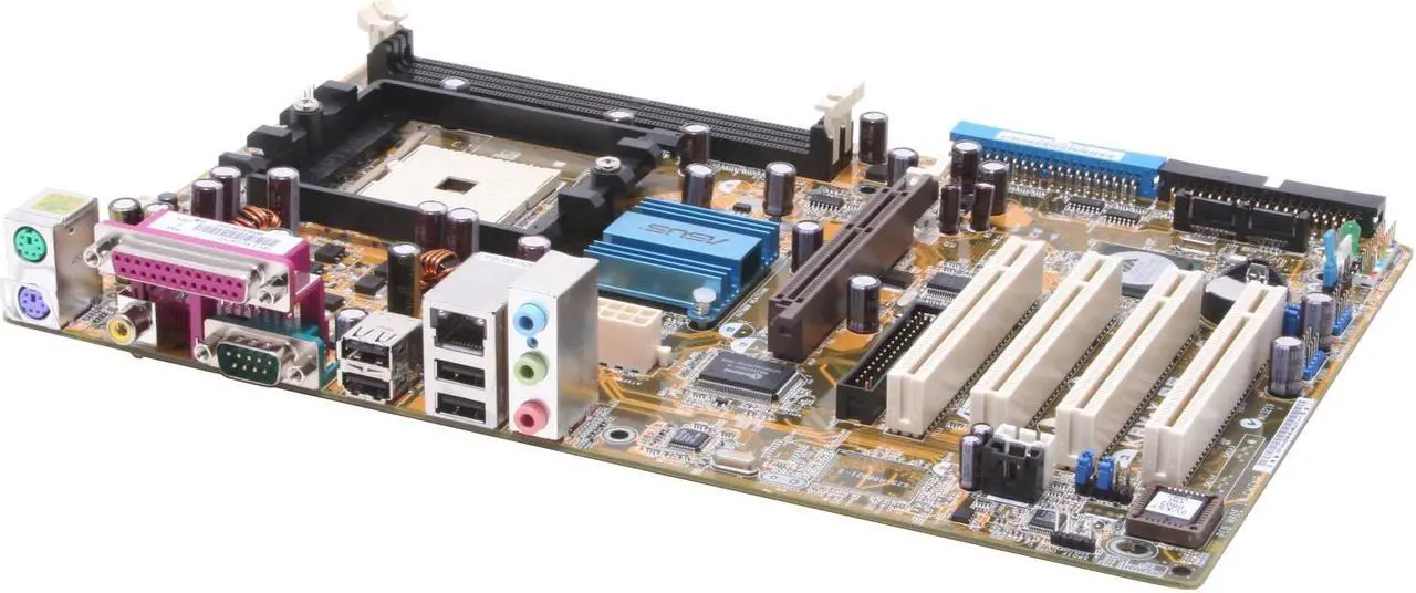 Alt view image 2 of 5 - ASUS K8V-X SE 754 VIA K8T800 ATX AMD Motherboard