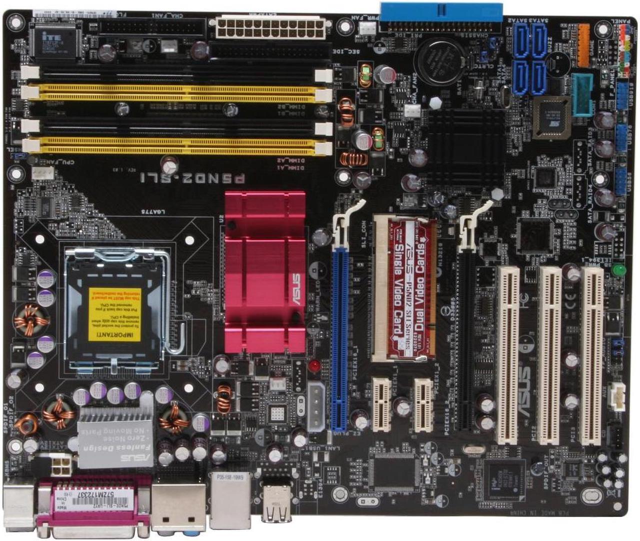 Alt view image 3 of 5 - ASUS P5ND2-SLI LGA 775 NVIDIA nForce 4 SLI Intel Edition ATX Intel Motherboard