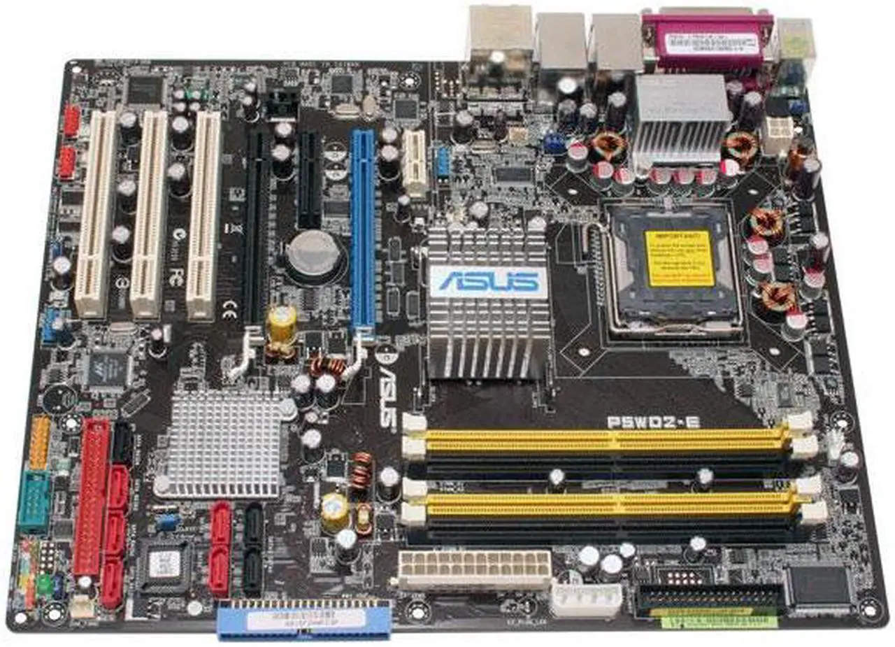 Alt view image 3 of 6 - ASUS P5WD2-E Premium LGA 775 Intel 975X ATX Intel Motherboard