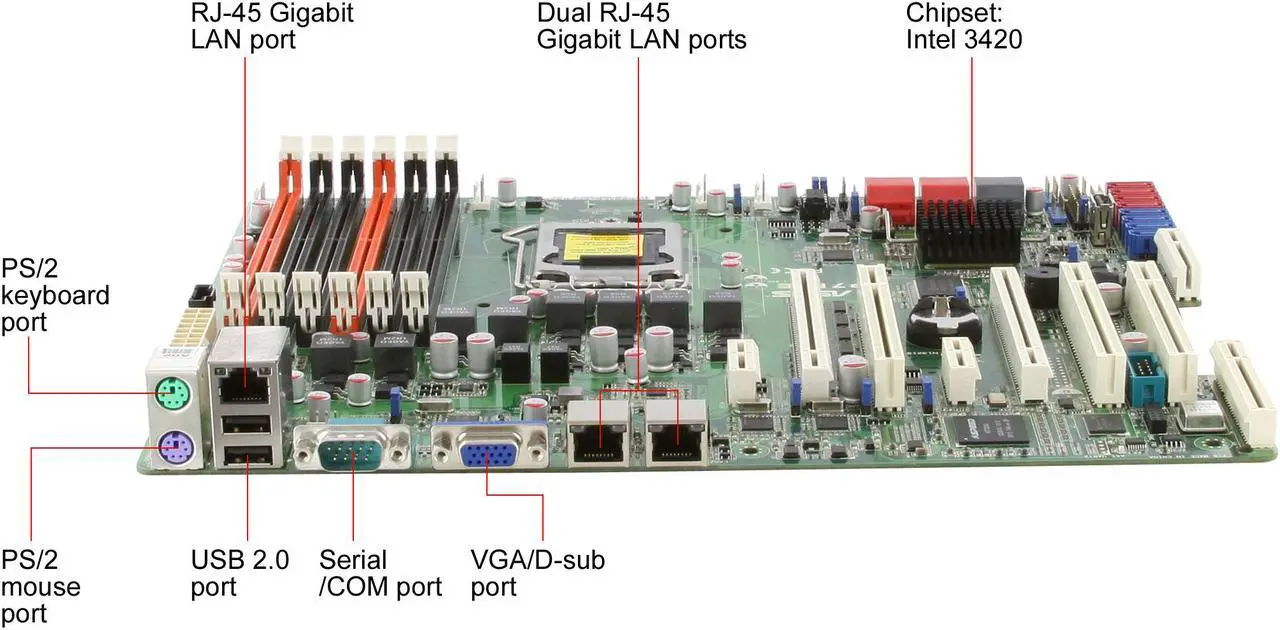 Alt view image 8 of 11 - ASUS P7F-E ATX Server Motherboard LGA 1156 Intel 3420 w/ Flex-E Technology