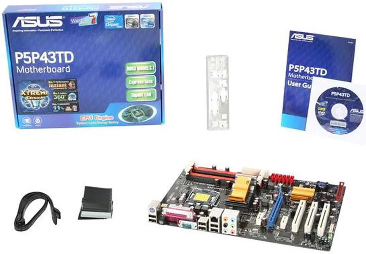 Alt view image 5 of 5 - ASUS P5P43TD LGA 775 Intel P43 ATX Intel Motherboard