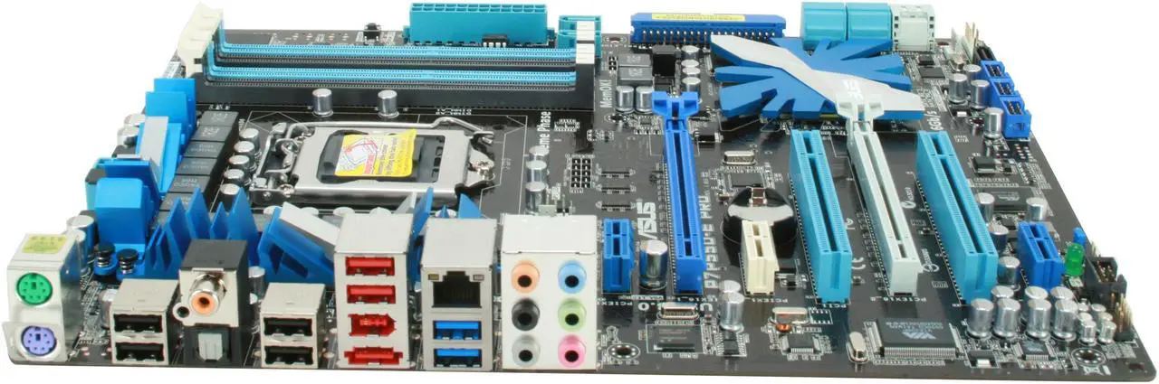 Alt view image 2 of 5 - ASUS P7P55D-E Pro LGA 1156 Intel P55 USB 3.0 ATX Intel Motherboard
