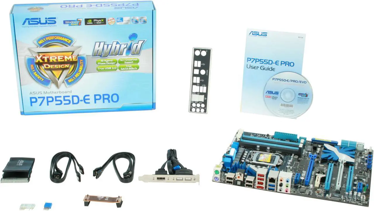 Alt view image 5 of 5 - ASUS P7P55D-E Pro LGA 1156 Intel P55 USB 3.0 ATX Intel Motherboard