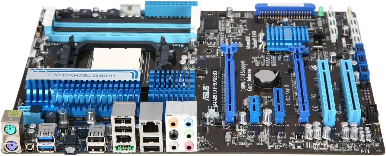 Alt view image 2 of 5 - ASUS M4A89TD PRO/USB3 AM3 AMD 890FX USB 3.0 ATX AMD Motherboard