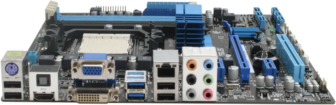 Alt view image 2 of 5 - ASUS M4A88T-M/USB3 AM3 AMD 880G USB 3.0 HDMI Micro ATX AMD Motherboard