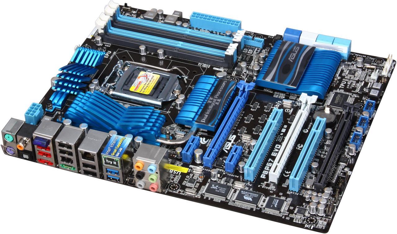 ASUS P8P67 EVO LGA 1155 Intel P67 SATA 6Gb/s USB 3.0 ATX Intel Motherboard