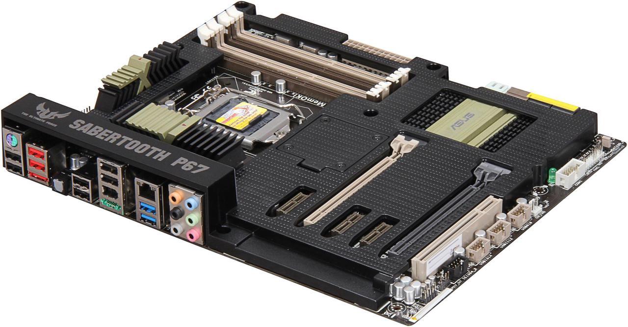 Main image of ASUS SABERTOOTH P67 (REV 3.0) LGA 1155 Intel P67 SATA 6Gb/s USB 3.0 ATX Intel Motherboard