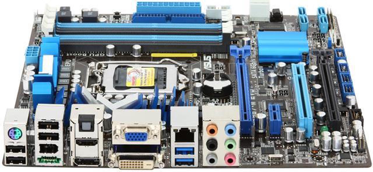 Alt view image 2 of 5 - ASUS P8H67-M EVO (REV 3.0) LGA 1155 Intel H67 HDMI SATA 6Gb/s USB 3.0 Micro ATX Intel Motherboard with UEFI BIOS