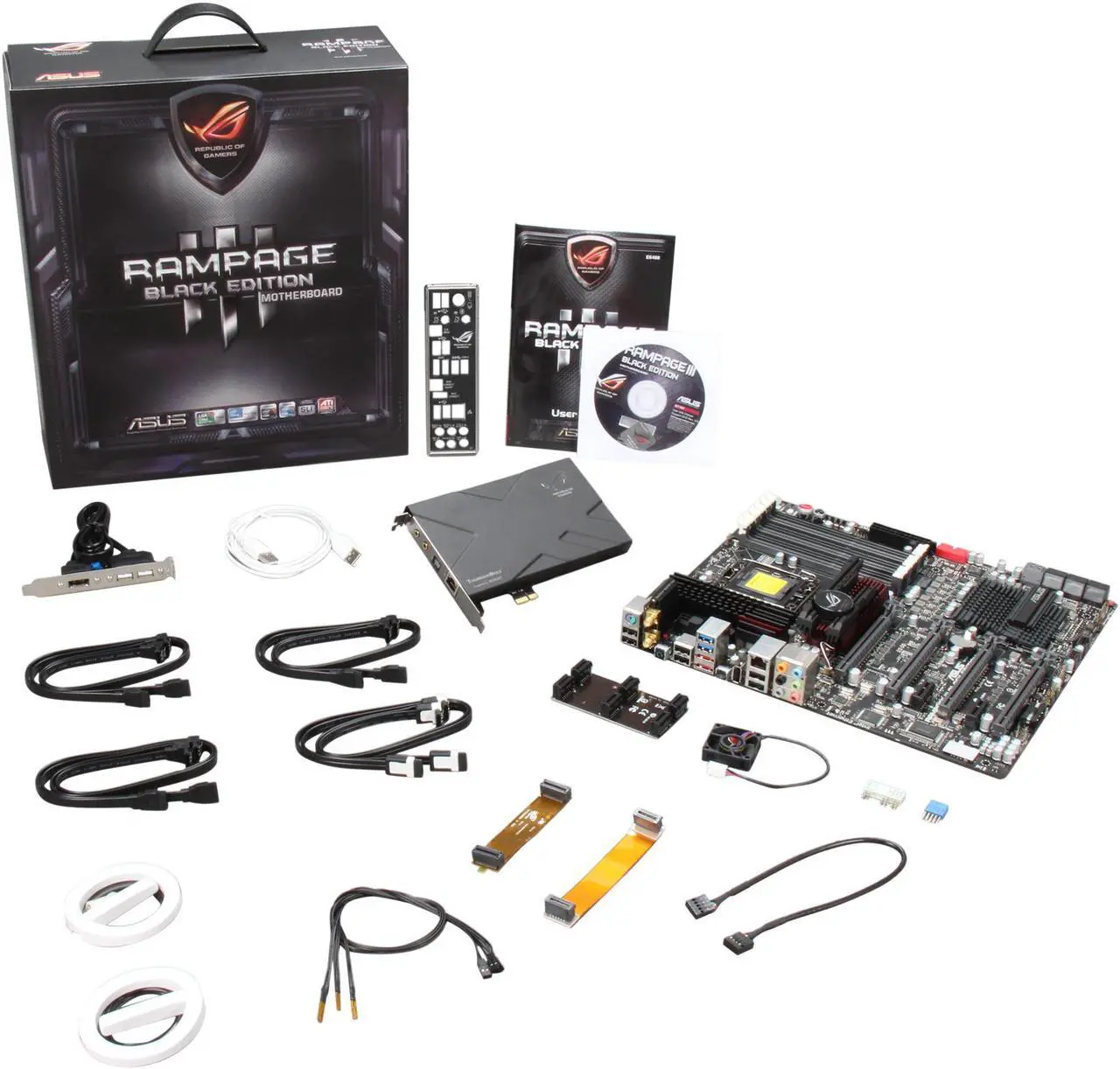 Alt view image 8 of 8 - ASUS Rampage III Black Edition LGA 1366 Intel X58 USB 3.0 Extended ATX Intel Motherboard