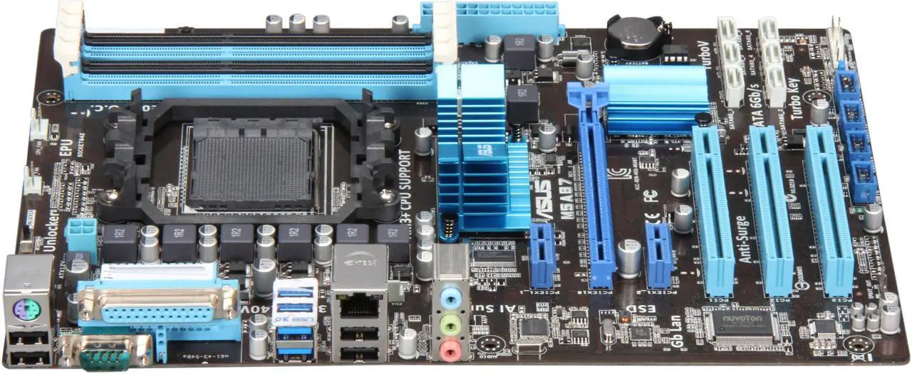 Alt view image 2 of 5 - ASUS M5A87 AM3+ AMD 870 USB 3.0 ATX AMD Motherboard