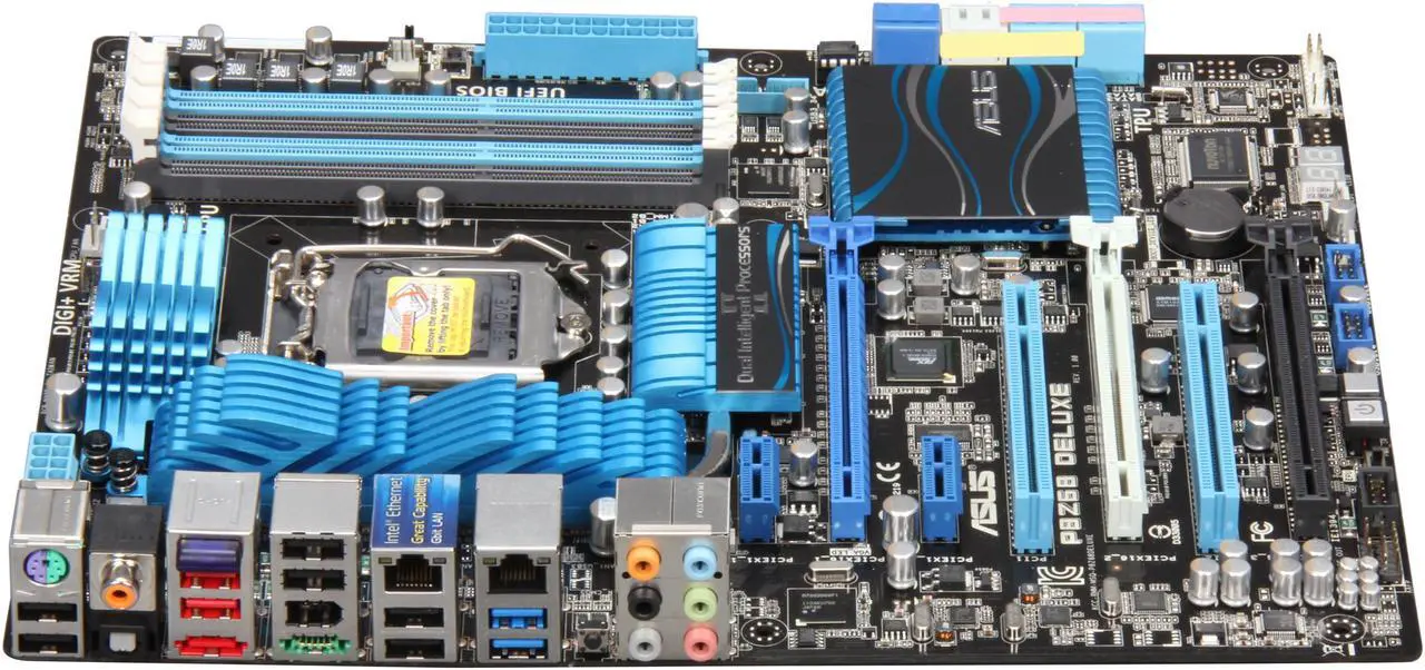 Alt view image 2 of 5 - ASUS P8Z68 Deluxe LGA 1155 Intel Z68 USB 3.0 ATX Intel Motherboard with UEFI BIOS