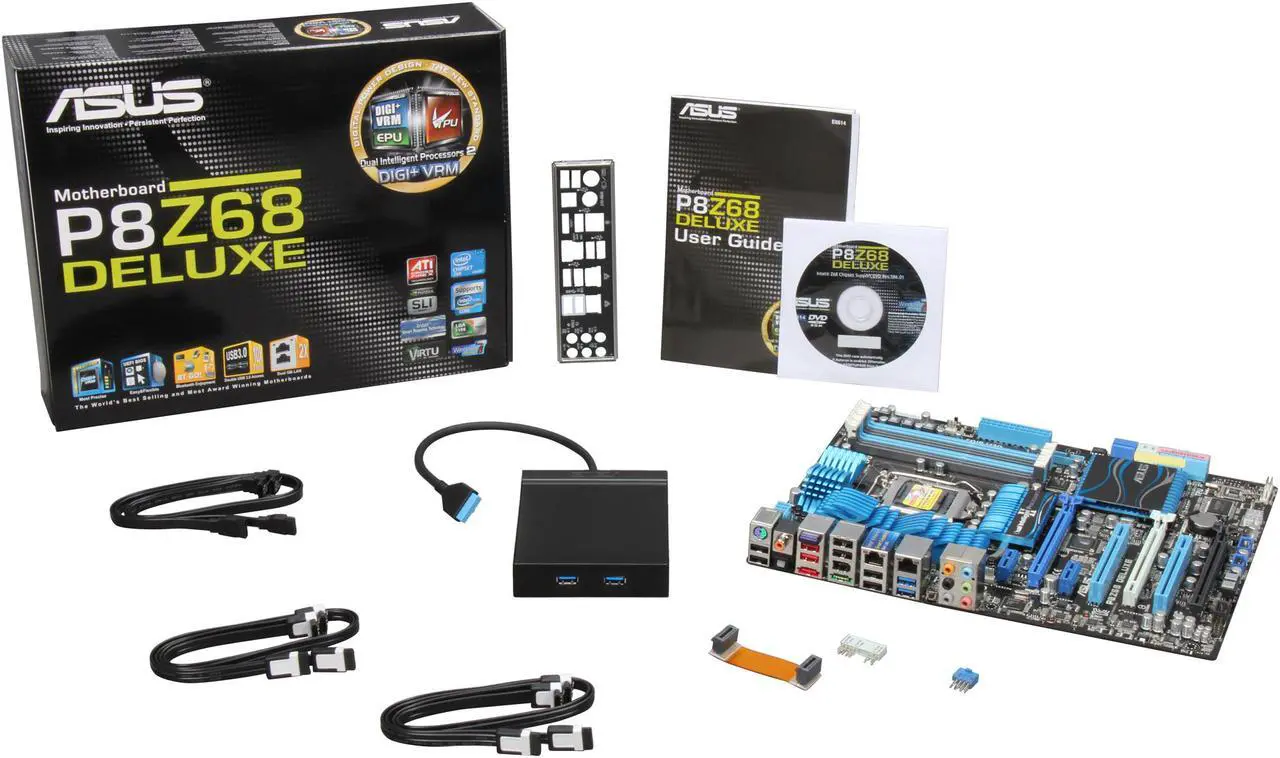 Alt view image 5 of 5 - ASUS P8Z68 Deluxe LGA 1155 Intel Z68 USB 3.0 ATX Intel Motherboard with UEFI BIOS