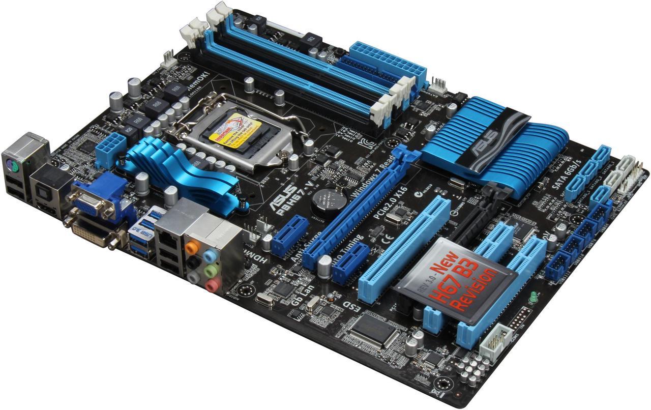 ASUS P8H67-V (REV 3.0) LGA 1155 Intel H67 HDMI SATA 6Gb/s USB 3.0 ATX Intel Motherboard with UEFI BIOS