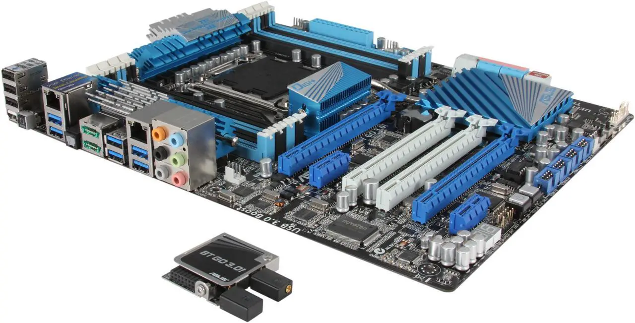 Main image of ASUS P9X79 DELUXE LGA 2011 Intel X79 USB 3.0 ATX Intel Motherboard with UEFI BIOS