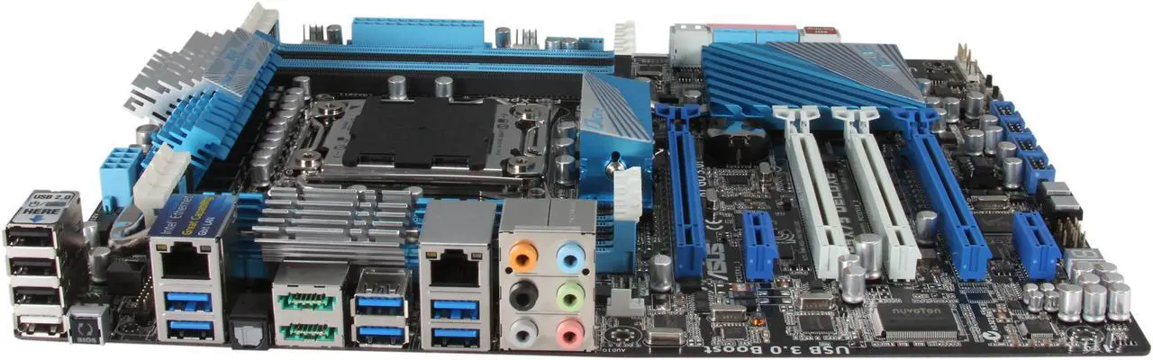 Alt view image 2 of 5 - ASUS P9X79 DELUXE LGA 2011 Intel X79 USB 3.0 ATX Intel Motherboard with UEFI BIOS
