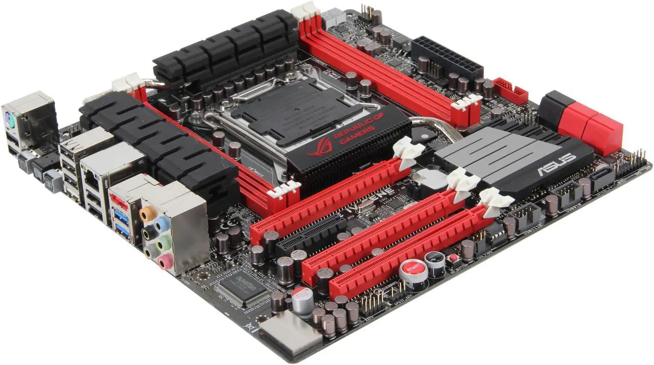 Main image of ASUS ROG Rampage IV Gene LGA 2011 Intel X79 USB 3.0 Micro ATX Intel Gaming Motherboard