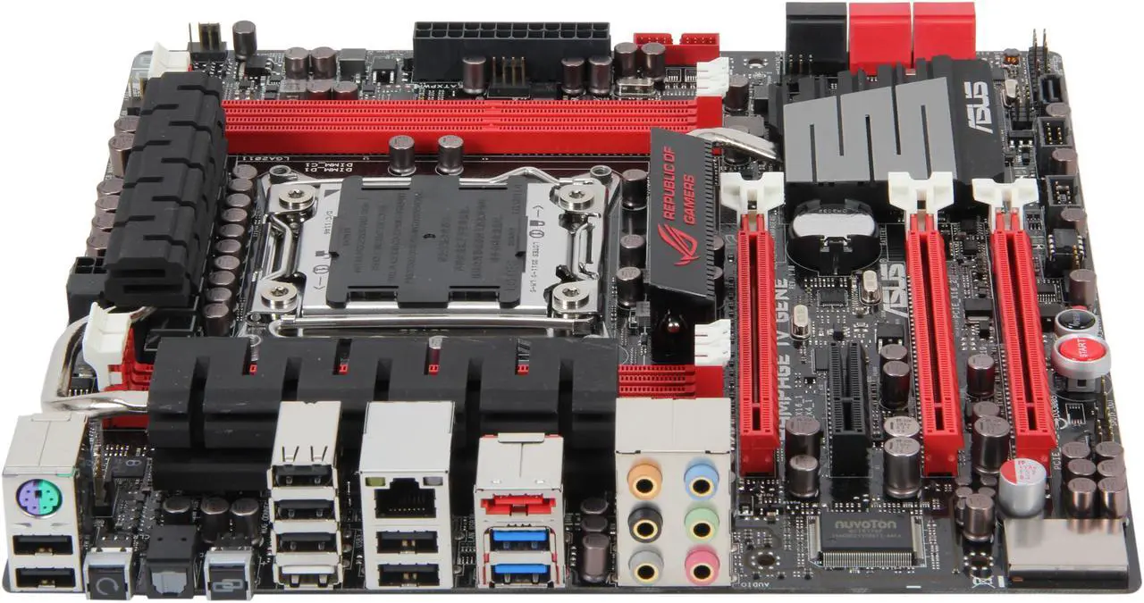 Alt view image 2 of 5 - ASUS ROG Rampage IV Gene LGA 2011 Intel X79 USB 3.0 Micro ATX Intel Gaming Motherboard