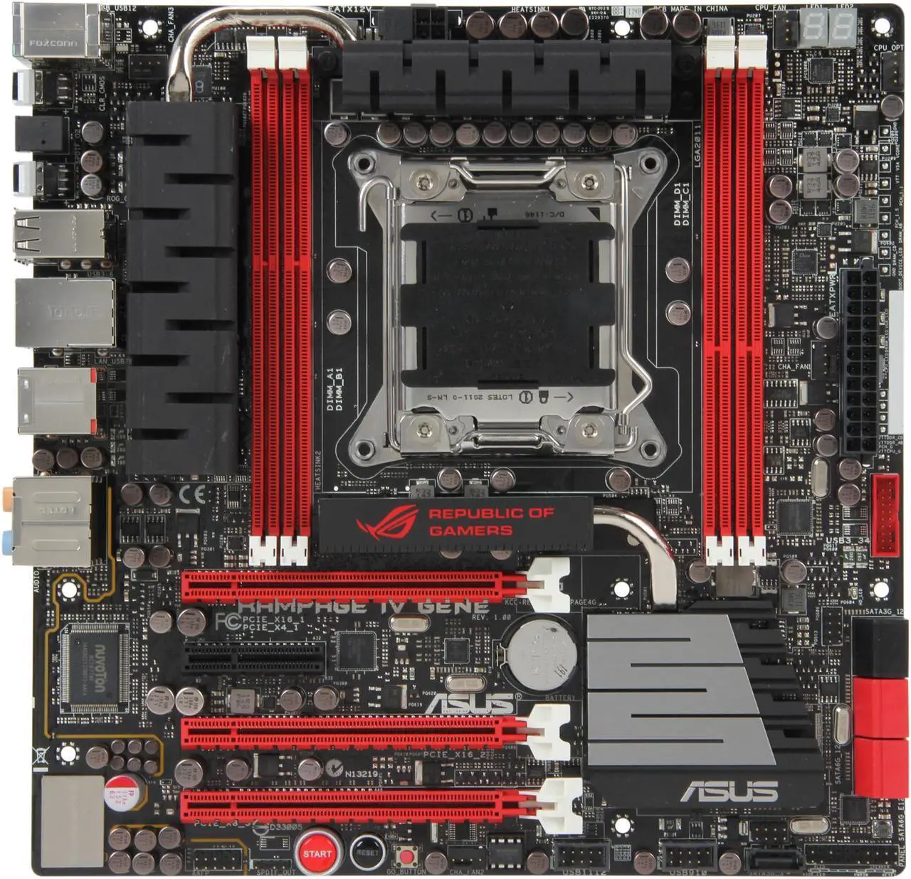Alt view image 3 of 5 - ASUS ROG Rampage IV Gene LGA 2011 Intel X79 USB 3.0 Micro ATX Intel Gaming Motherboard