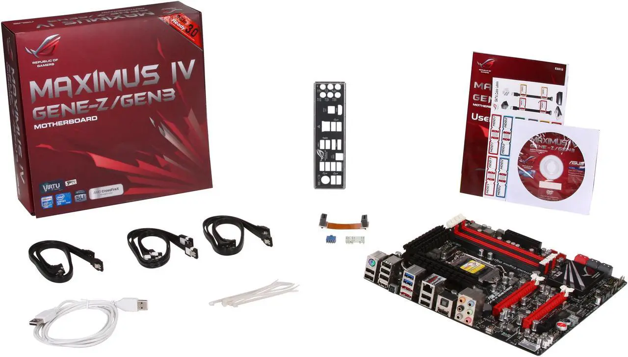 Alt view image 5 of 5 - ASUS Maximus IV Gene-Z/GEN3 LGA 1155 Intel Z68 HDMI USB 3.0 Micro ATX Intel Motherboard