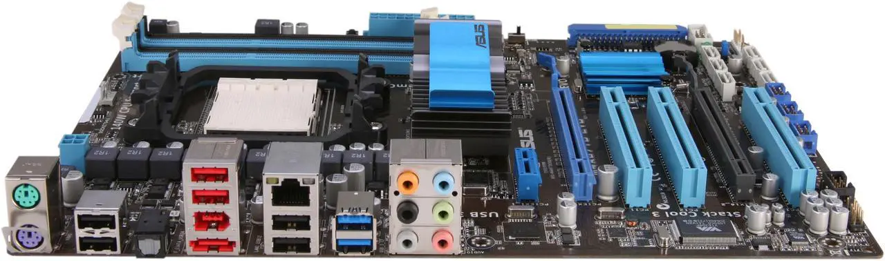 Alt view image 2 of 5 - ASUS M4A87TD-EVO-PB-R AM3 AMD 870 USB 3.0 ATX AMD Motherboard