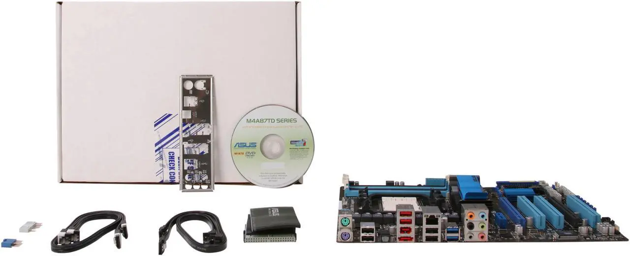 Alt view image 5 of 5 - ASUS M4A87TD-EVO-PB-R AM3 AMD 870 USB 3.0 ATX AMD Motherboard
