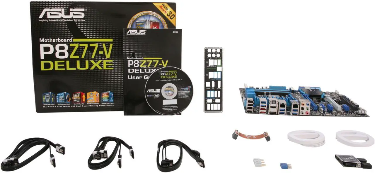 Alt view image 5 of 5 - ASUS P8Z77-V DELUXE LGA 1155 Intel Z77 HDMI USB 3.0 ATX Intel Motherboard