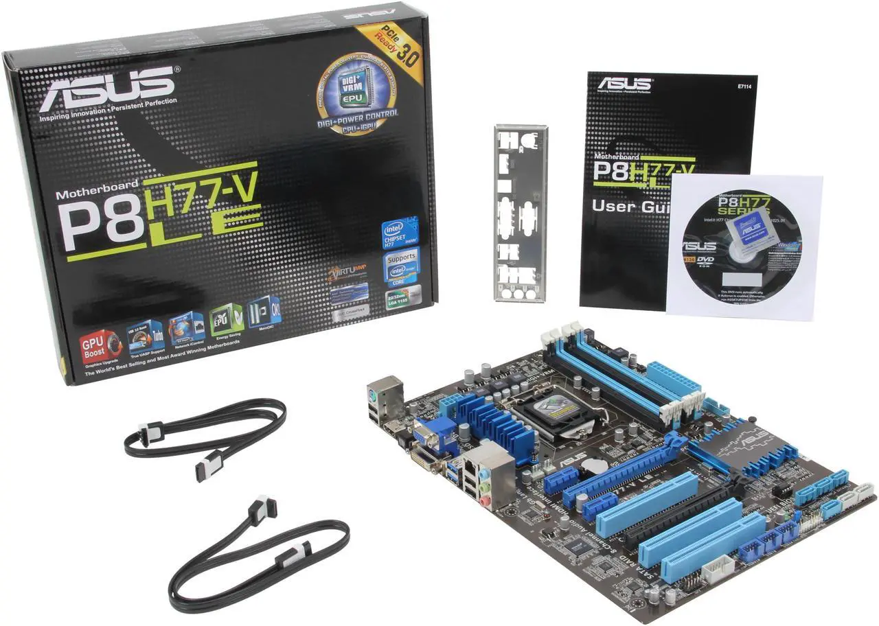 Alt view image 5 of 5 - ASUS P8H77-V LE LGA 1155 Intel H77 HDMI USB 3.0 ATX Intel Motherboard