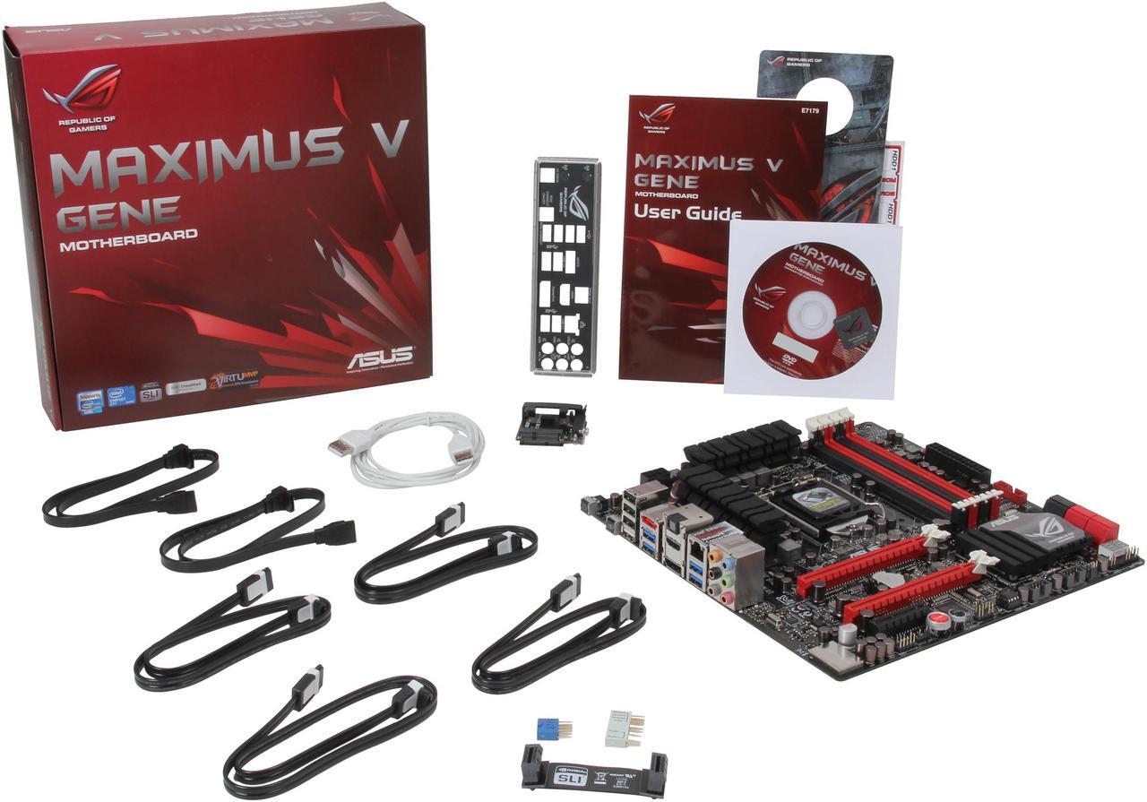 Alt view image 5 of 5 - ASUS Maximus V Gene LGA 1155 Intel Z77 HDMI SATA 6Gb/s USB 3.0 Micro ATX Intel Motherboard