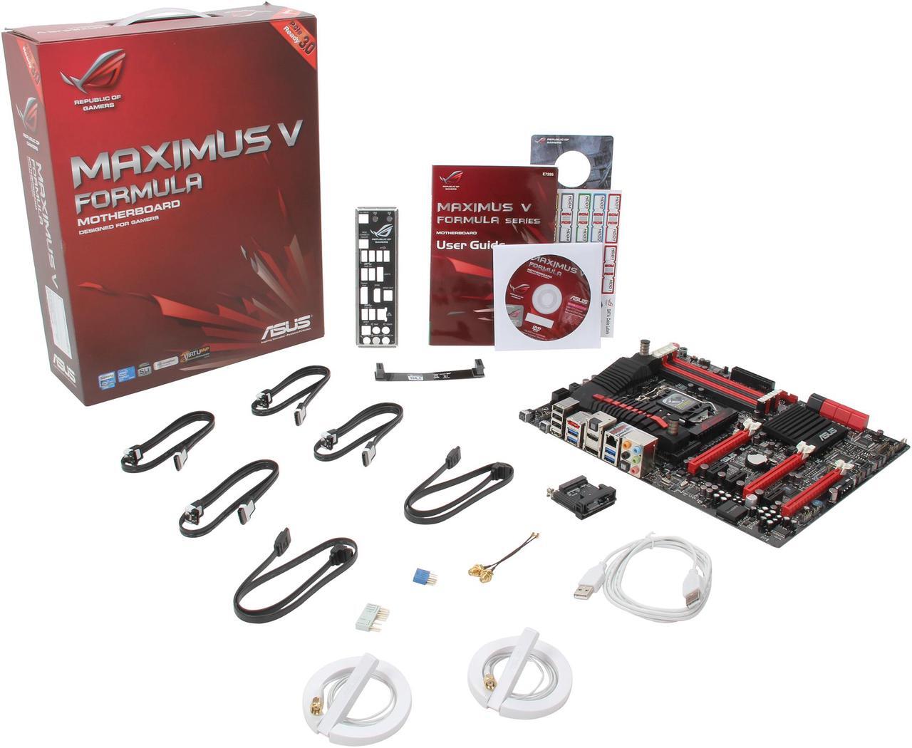 Alt view image 5 of 5 - ASUS Maximus V FORMULA LGA 1155 Intel Z77 HDMI SATA 6Gb/s USB 3.0 Extended ATX Intel Motherboard
