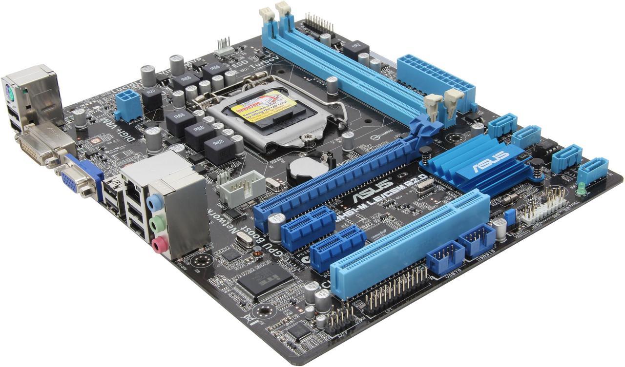 ASUS P8H61-M LE/CSM R2.0 LGA 1155 Intel H61 Micro ATX Intel Motherboard