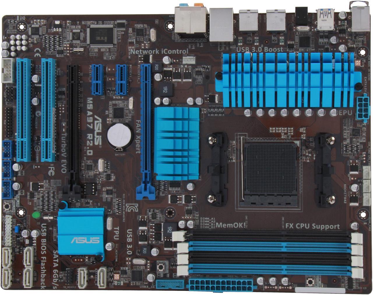 Alt view image 4 of 5 - ASUS M5A97 R2.0 AM3+ AMD 970 + SB 950 SATA 6Gb/s USB 3.0 ATX AMD Motherboard with UEFI BIOS