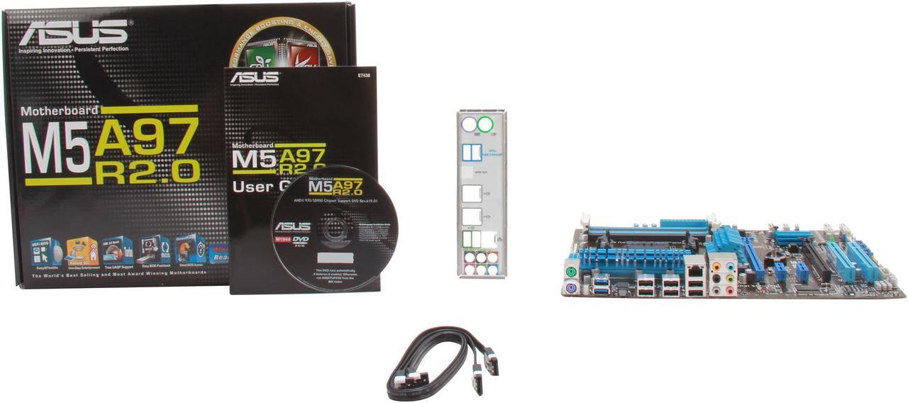 Alt view image 6 of 5 - ASUS M5A97 R2.0 AM3+ AMD 970 + SB 950 SATA 6Gb/s USB 3.0 ATX AMD Motherboard with UEFI BIOS