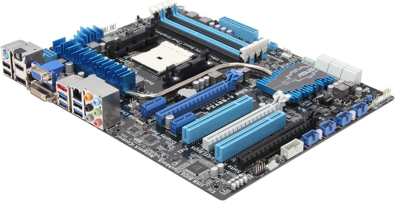 ASUS F2A85-V PRO FM2 AMD A85X (Hudson D4) SATA 6Gb/s USB 3.0 HDMI ATX AMD Motherboard