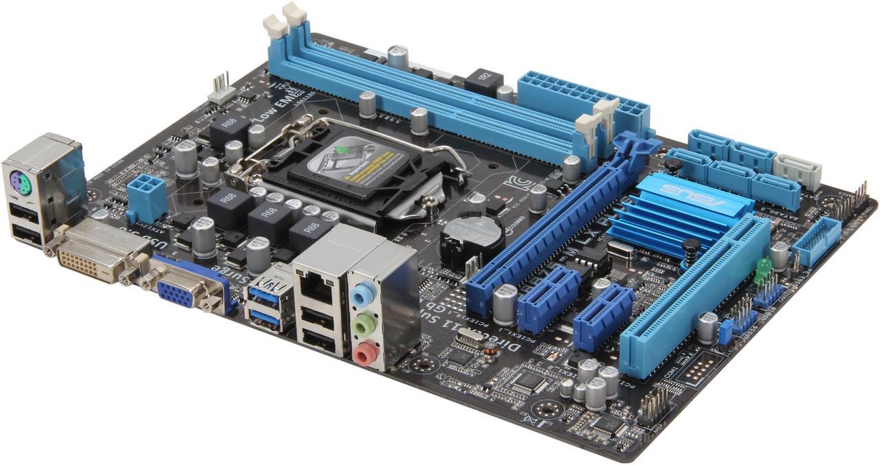 ASUS P8B75-M LX PLUS LGA 1155 Intel B75 SATA 6Gb/s USB 3.0 Micro ATX Intel Motherboard with UEFI BIOS