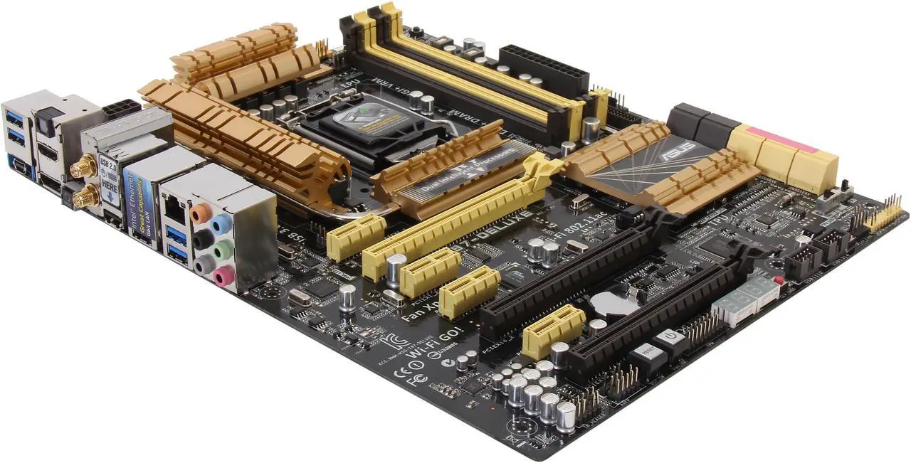 Main image of ASUS Z87-DELUXE LGA 1150 Intel Z87 HDMI USB 3.0 ATX Intel Motherboard