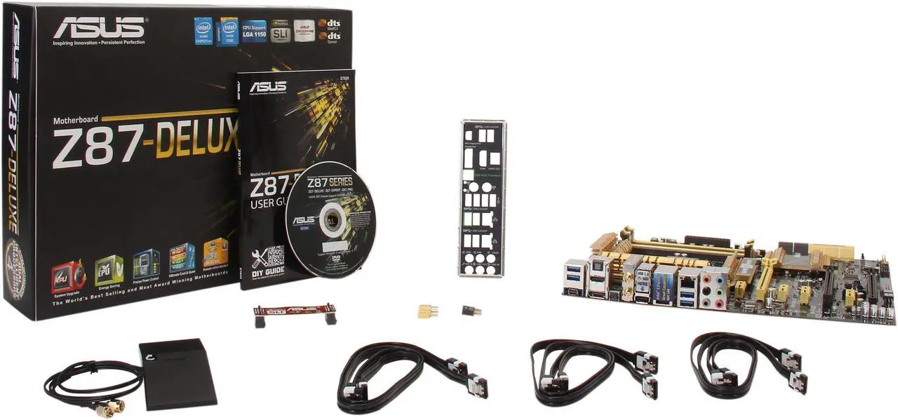 Alt view image 5 of 5 - ASUS Z87-DELUXE LGA 1150 Intel Z87 HDMI USB 3.0 ATX Intel Motherboard