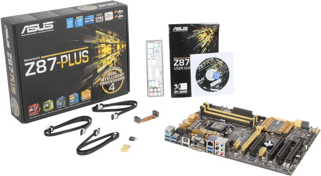Alt view image 6 of 5 - ASUS Z87-PLUS LGA 1150 Intel Z87 HDMI SATA 6Gb/s USB 3.0 ATX Intel Motherboard