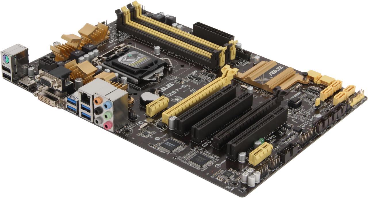 ASUS Z87-C LGA 1150 Intel Z87 HDMI SATA 6Gb/s USB 3.0 ATX Intel Motherboard