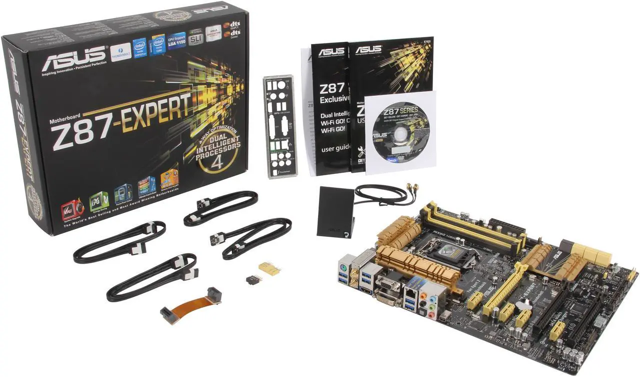 Alt view image 5 of 5 - ASUS Z87-EXPERT LGA 1150 Intel Z87 HDMI USB 3.0 ATX Intel Motherboard