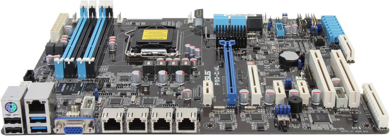 Alt view image 3 of 5 - ASUS P9D-C/4L ATX Server Motherboard LGA 1150 DDR3 1600 / 1333