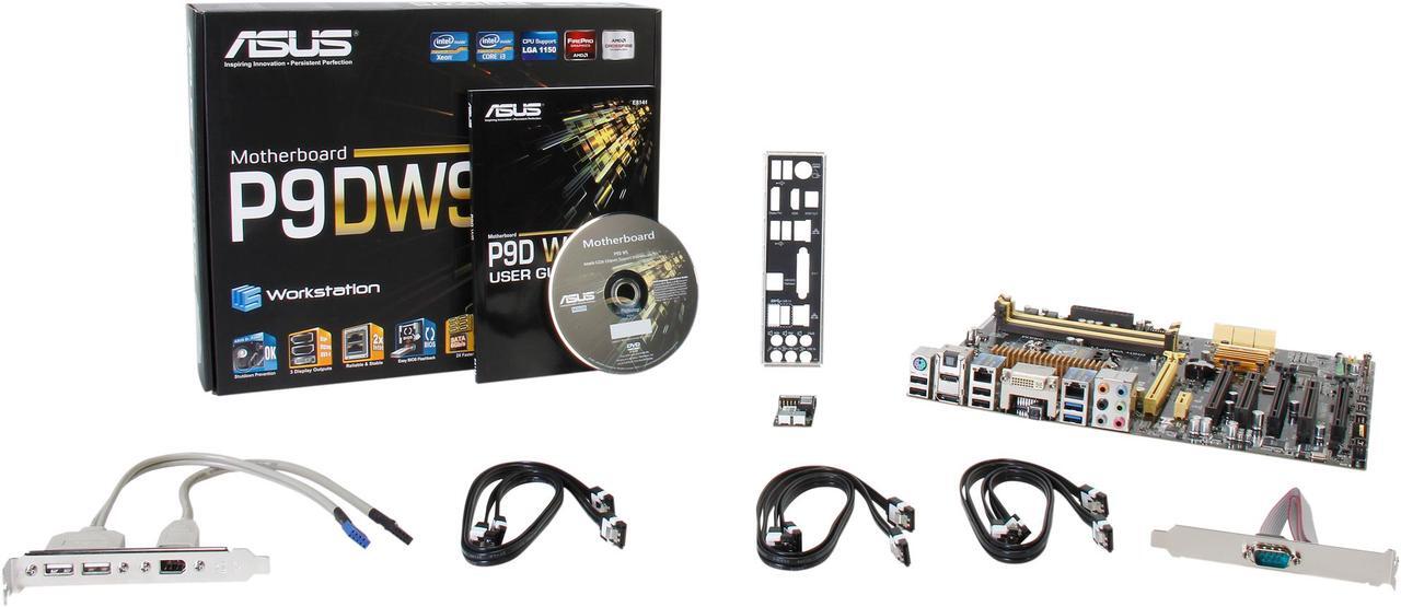 Alt view image 5 of 5 - ASUS P9D WS LGA 1150 Intel C226 HDMI USB 3.1 Intel Motherboard