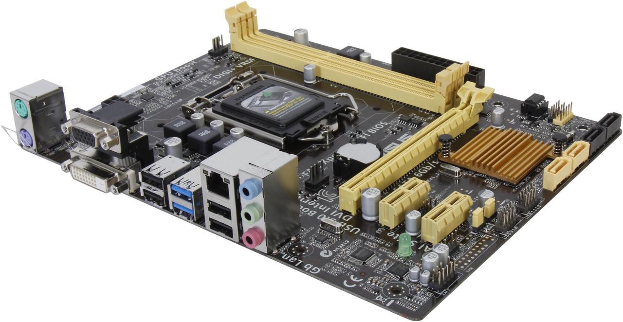 ASUS H81M-E LGA 1150 Intel H81 SATA 6Gb/s USB 3.0 Micro ATX Intel Motherboard