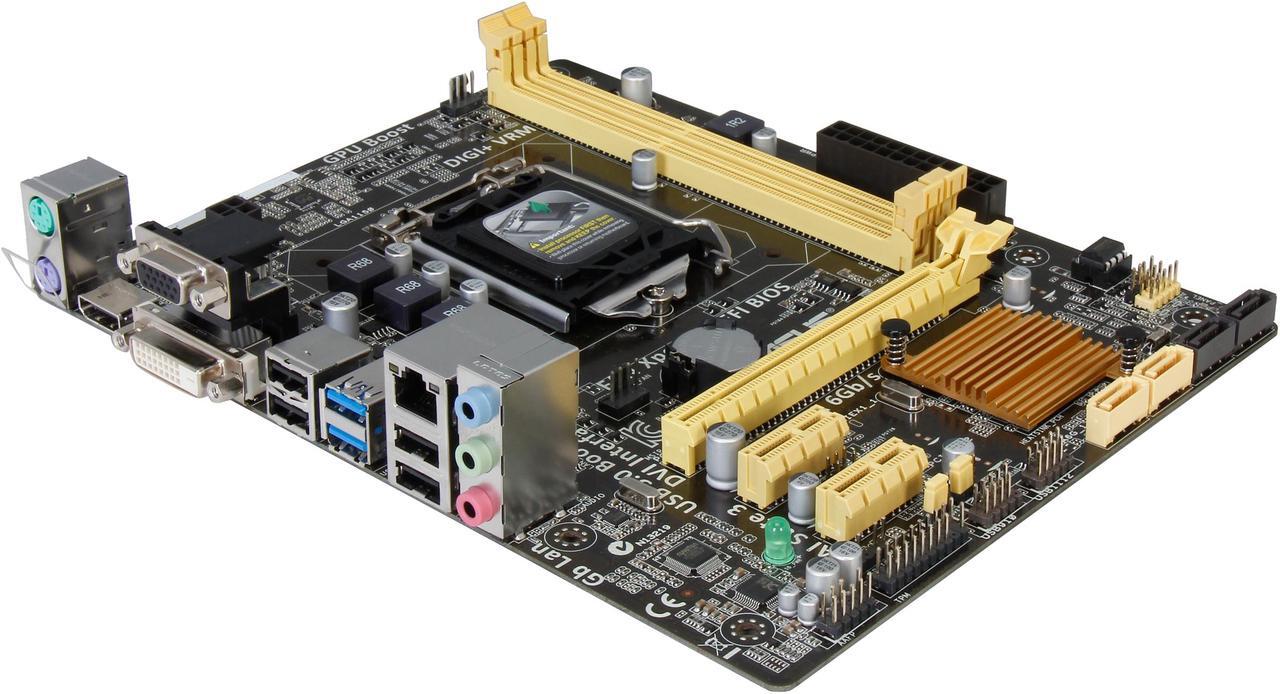 Main image of ASUS H81M-A LGA 1150 Intel H81 HDMI SATA 6Gb/s USB 3.0 Micro ATX Intel Motherboard