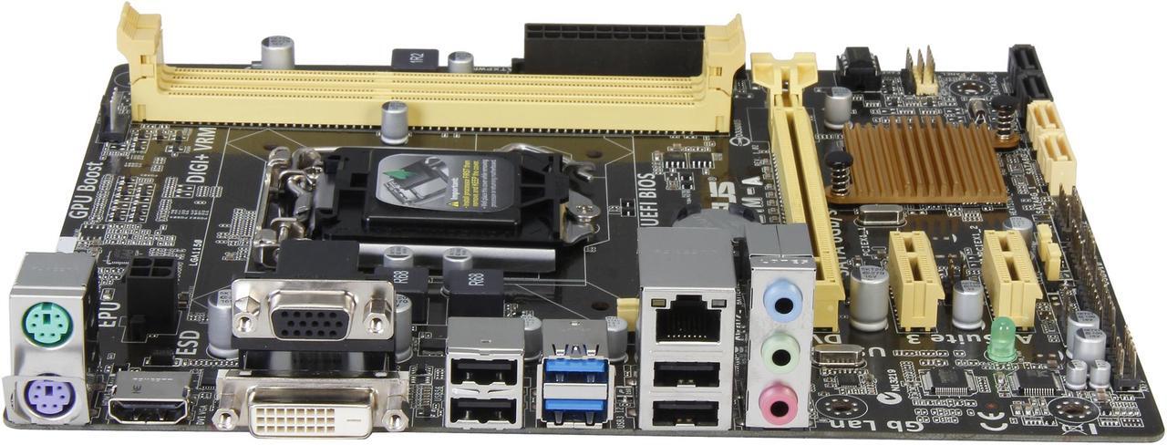 Alt view image 3 of 5 - ASUS H81M-A LGA 1150 Intel H81 HDMI SATA 6Gb/s USB 3.0 Micro ATX Intel Motherboard
