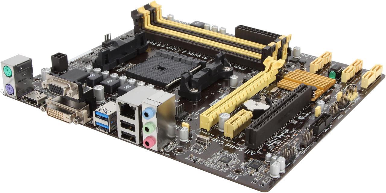 Main image of ASUS A88XM-A FM2+ AMD A88X (Bolton D4) SATA 6Gb/s USB 3.0 HDMI Micro ATX AMD Motherboard with UEFI BIOS