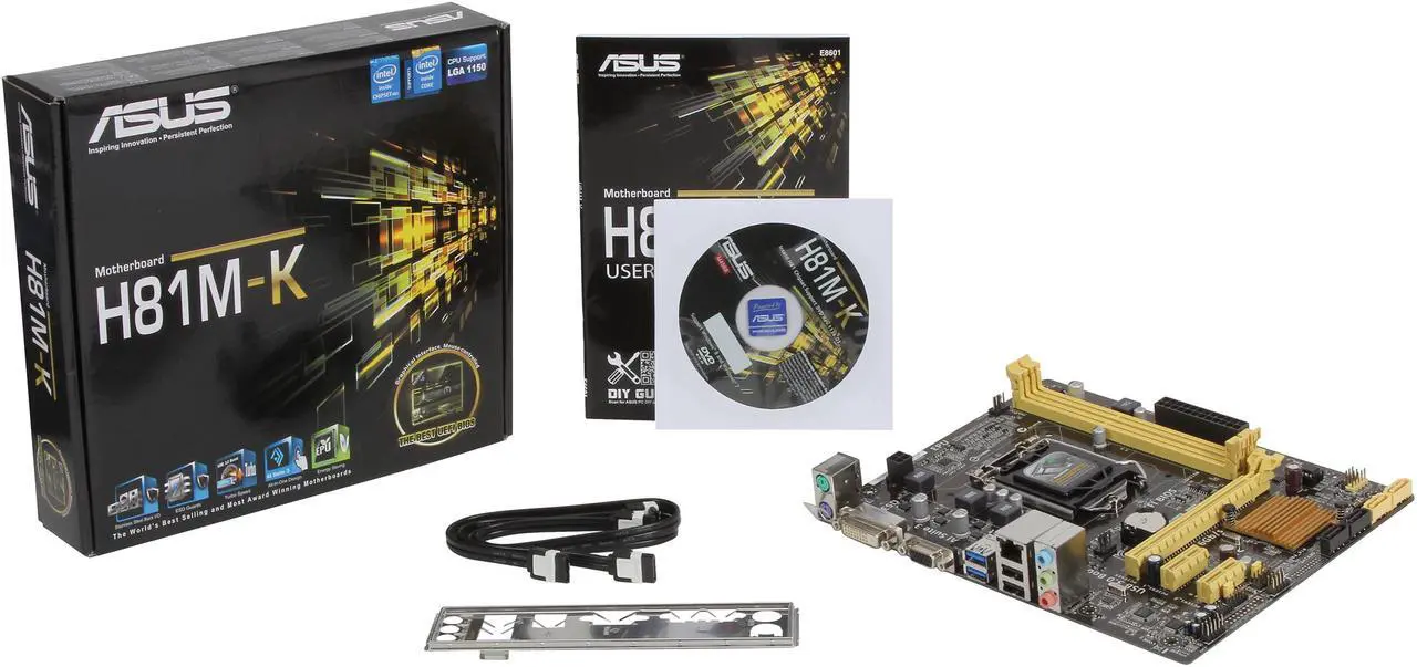 Alt view image 6 of 5 - ASUS H81M-K LGA 1150 Intel H81 USB 3.1 uATX Intel Motherboard
