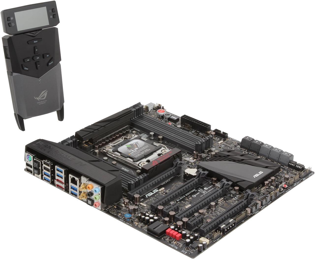 ASUS ROG RAMPAGE IV BLACK EDITION LGA 2011 Intel X79 SATA 6Gb/s USB 3.0 Extended ATX Intel Gaming Motherboard