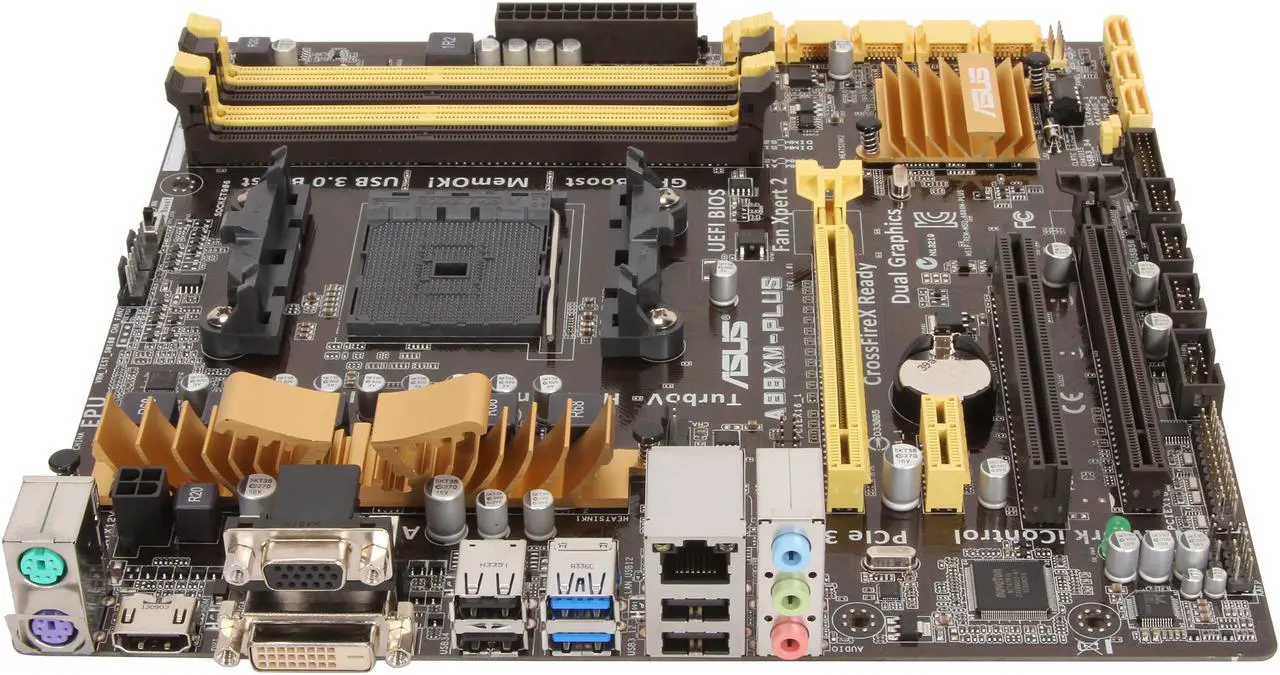 Alt view image 2 of 5 - ASUS A88XM-PLUS/CSM FM2+ / FM2 AMD A88X (Bolton D4) USB 3.0 HDMI Micro ATX AMD Motherboard