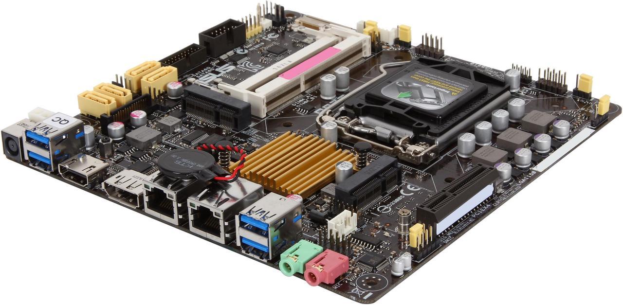 ASUS Q87T/CSM LGA 1150 Intel Q87 HDMI SATA 6Gb/s USB 3.0 Thin Mini-ITX Intel Motherboard For AiO And Ultra Slim Systems