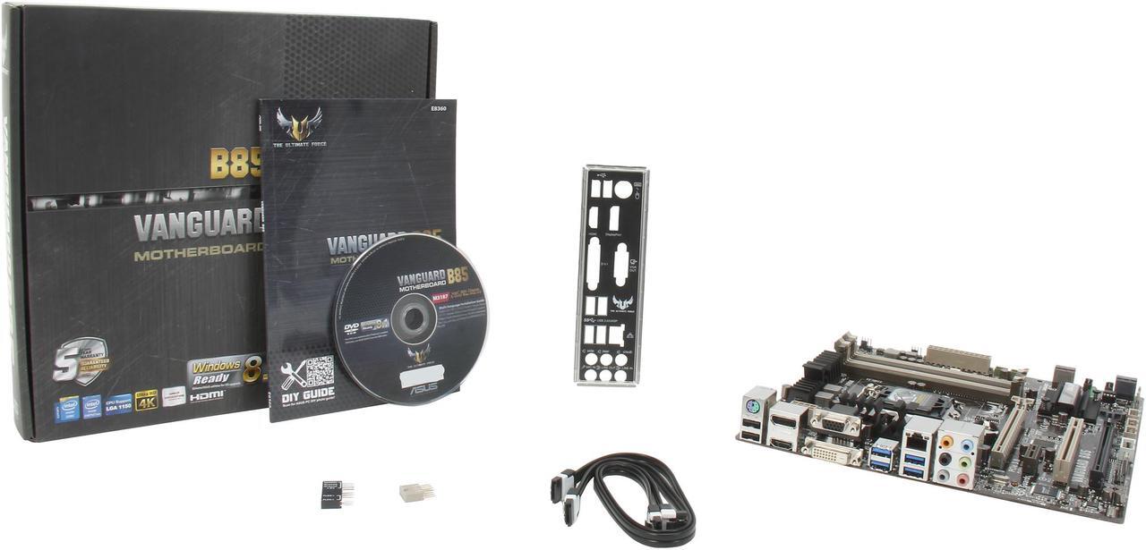Alt view image 6 of 5 - ASUS VANGUARD B85 LGA 1150 HDMI SATA 6Gb/s USB 3.0 Micro ATX Intel Motherboard